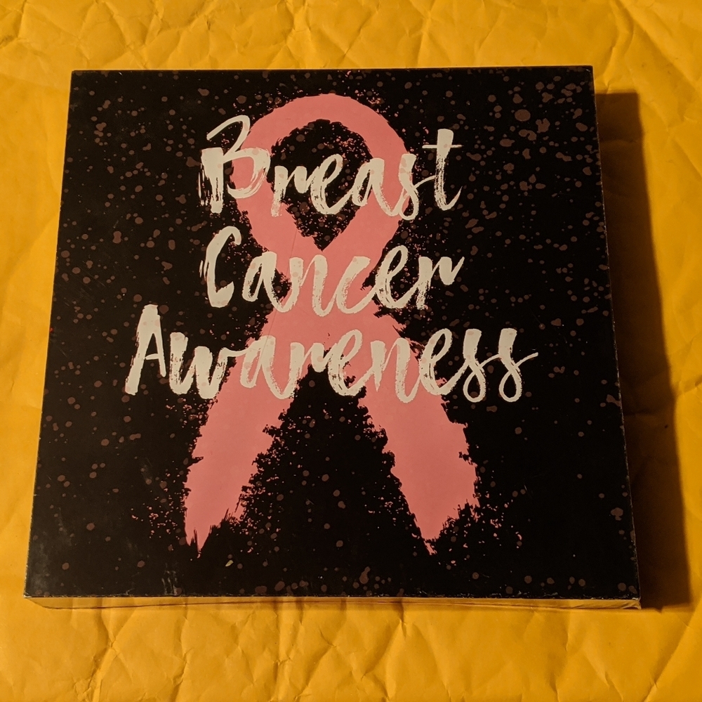8x8 breast cancer awareness pink ribbon decor